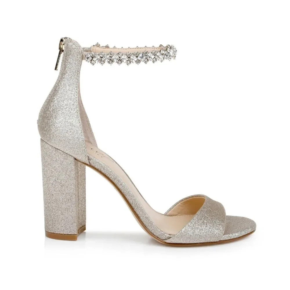 Jewel Badgley Mishka Louise Peep-Toe Block Heel SIZE 6 New